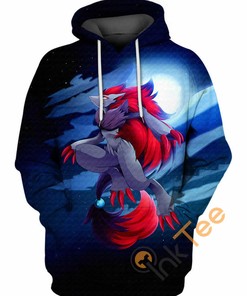Walking In The Moonlight Abstract Hoodie 3D Print All Over