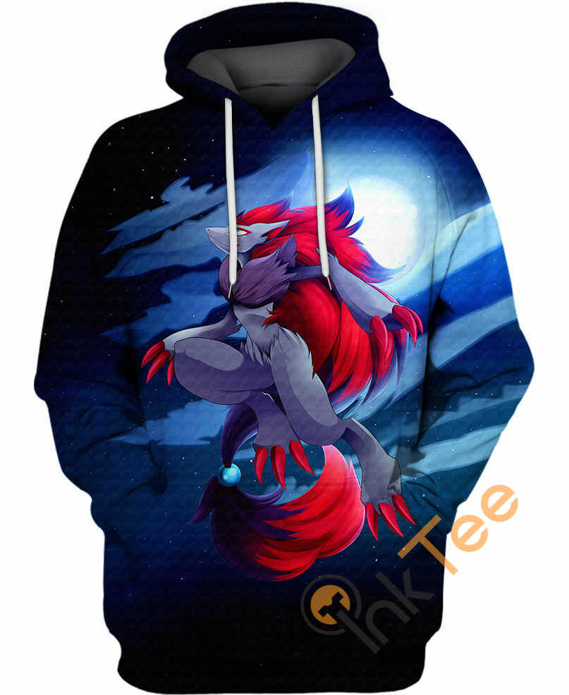 Walking In The Moonlight Abstract Hoodie 3D Print All Over