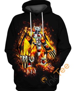 Wargreymon Digimon Hoodie 3D Print All Over