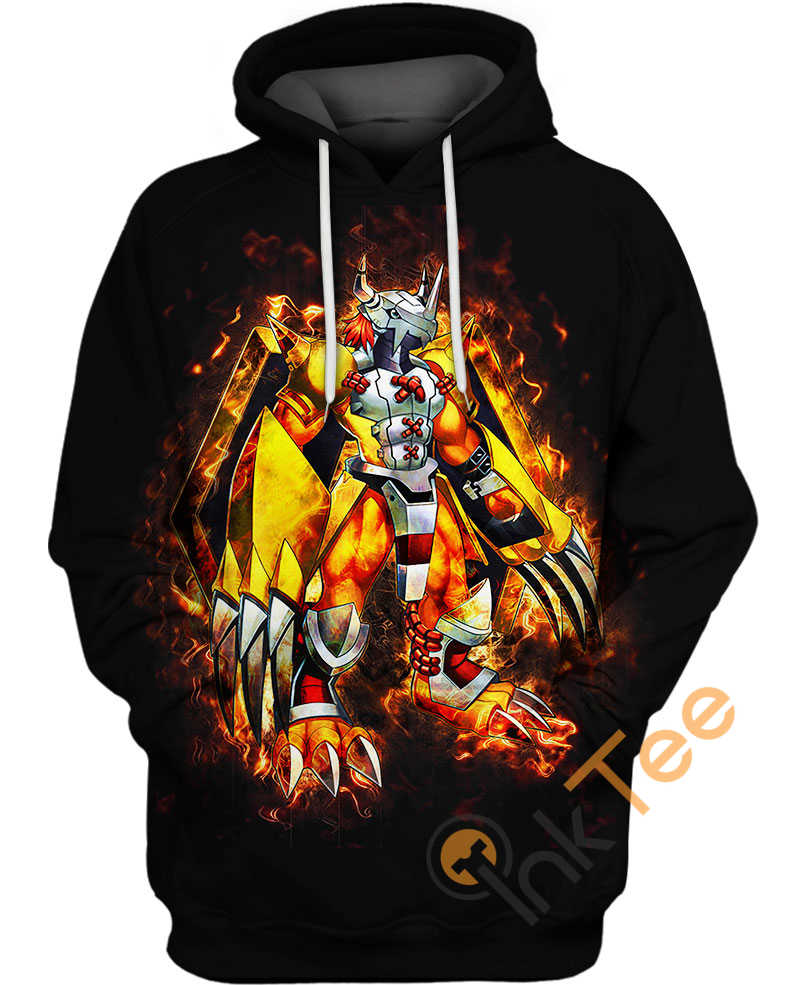 Wargreymon Digimon Hoodie 3D Print All Over