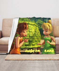 Warm and Cozy Disney Tinker Bell Blanket for Baby Girl or Boy Gifts