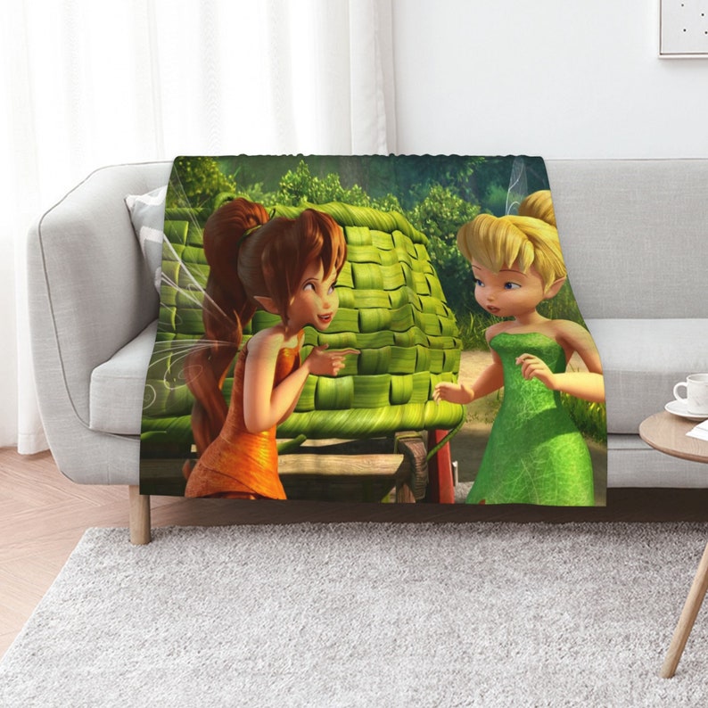 Warm and Cozy Disney Tinker Bell Blanket for Baby Girl or Boy Gifts - Image 3