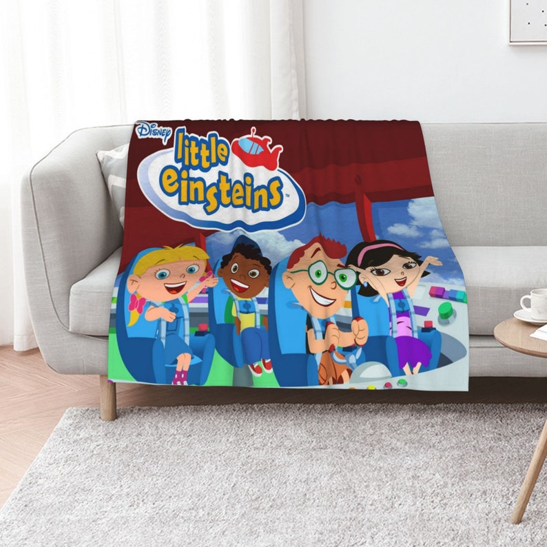 Warm and Cuddly Disney Little Einsteins Custom Name Throw Blanket - Perfect for Any Occasion - Image 3