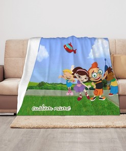 Warm and Cuddly Disney Little Einsteins Custom Throw Blanket - Ideal for Christmas or Birthdays