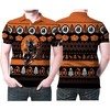 Warm up in style with this Son Goku fighting in a Dragon Ball Christmas Knitting Pattern  3D Polo Shirt