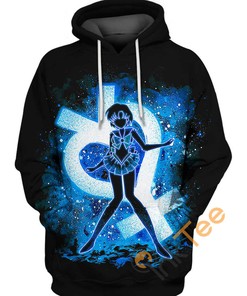 Warrior Mercury Sailor Moon Hoodie 3D Print All Over