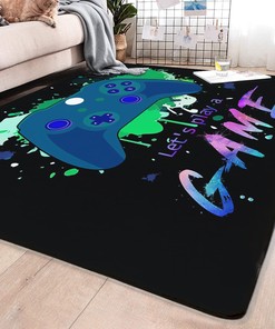 Washable Gaming Room Area Rug for Video Gamers - Ideal for Living Room and Bedroom