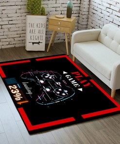Washable Polyester Mat T-Shirt, Hoodie, Sweatshirt: Gamer Gamepad Controller Area Rugs for Boys Room Decor