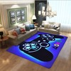 Washable T-Shirt, Hoodie, and Sweatshirt Gaming Room Decor Rug for Video Gamer Area, Perfect Area Rugs for Living Room Decorating