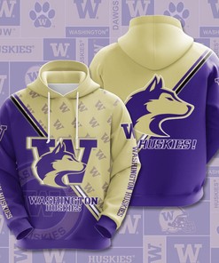 Washington Huskies Custom All Over Print Sport Hoodie 3D