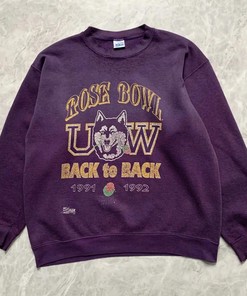 Washington Huskies Rose Bowl Back To Back 1991 1992 Apparel For Ncaa Fans