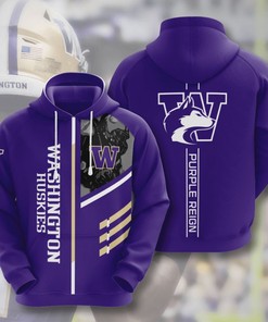 Washington Huskies Sport All Over Print Hoodie 3D