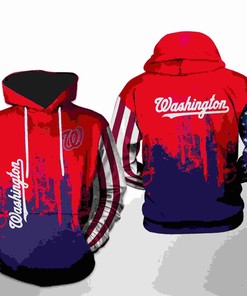 Washington Nationals All Over Print MLB Team US 3D Hoodie
