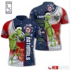 Washington Nationals Grinch Steals Christmas with Personalized 3D Polo Shirt