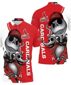 Washington Nationals Jack Skellington And Zero 3D All Over Print Polo Shirt with unique all-over print