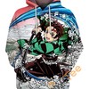 Water Wheel Lateral All Over Print 3D Hoodie