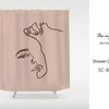 Waterproof & Washable Abstrace Art Face Shower Curtain | Bohemian Bathroom | Customized Sizes + Quotes