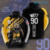 Watt 90 Steel Curtain - Pittsburgh Steelers 3D All Over Print Hoodie
