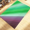 Wavy 70s Style Personalized Area Rug for Soft Living Room or Bedroom Decor