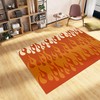 Wavy Personalized Area Rug for Chic Living Room or Bedroom Decoration