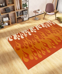Wavy Personalized Area Rug for Chic Living Room or Bedroom Decoration