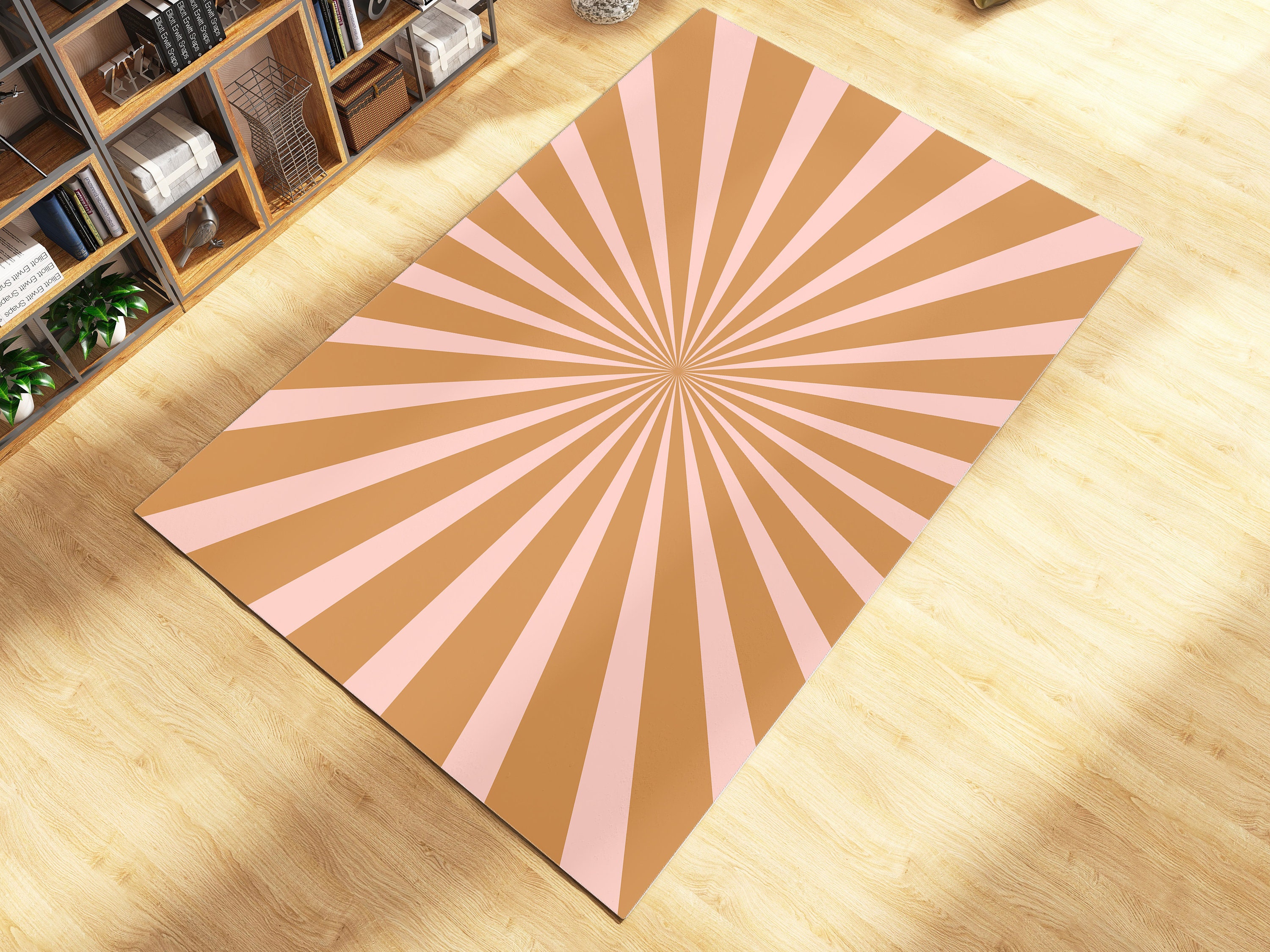 Wavy Rug with Personalized Name or Message for Soft Home Decor in Living Room or Bedroom