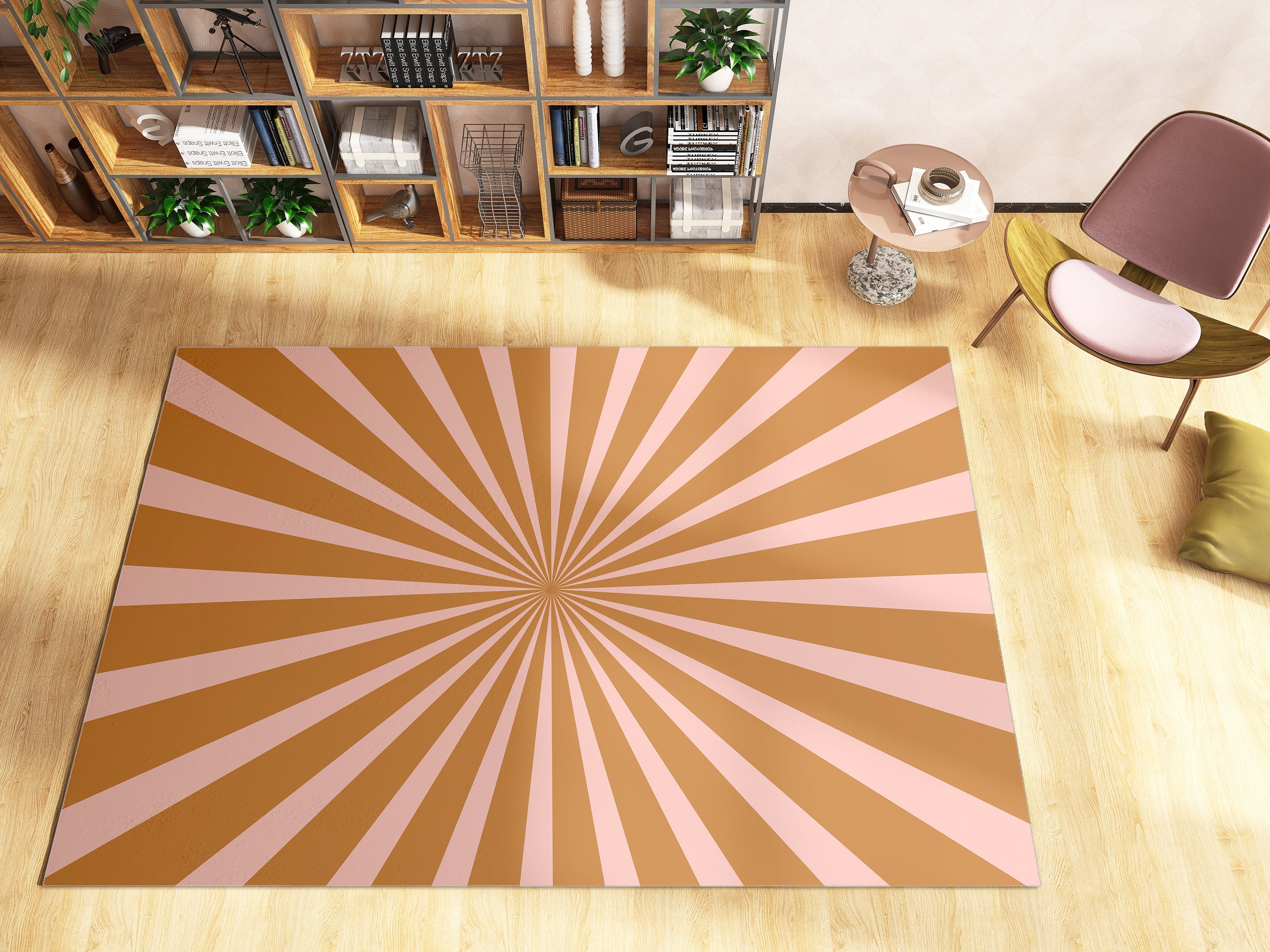Wavy Rug with Personalized Name or Message for Soft Home Decor in Living Room or Bedroom - Image 3