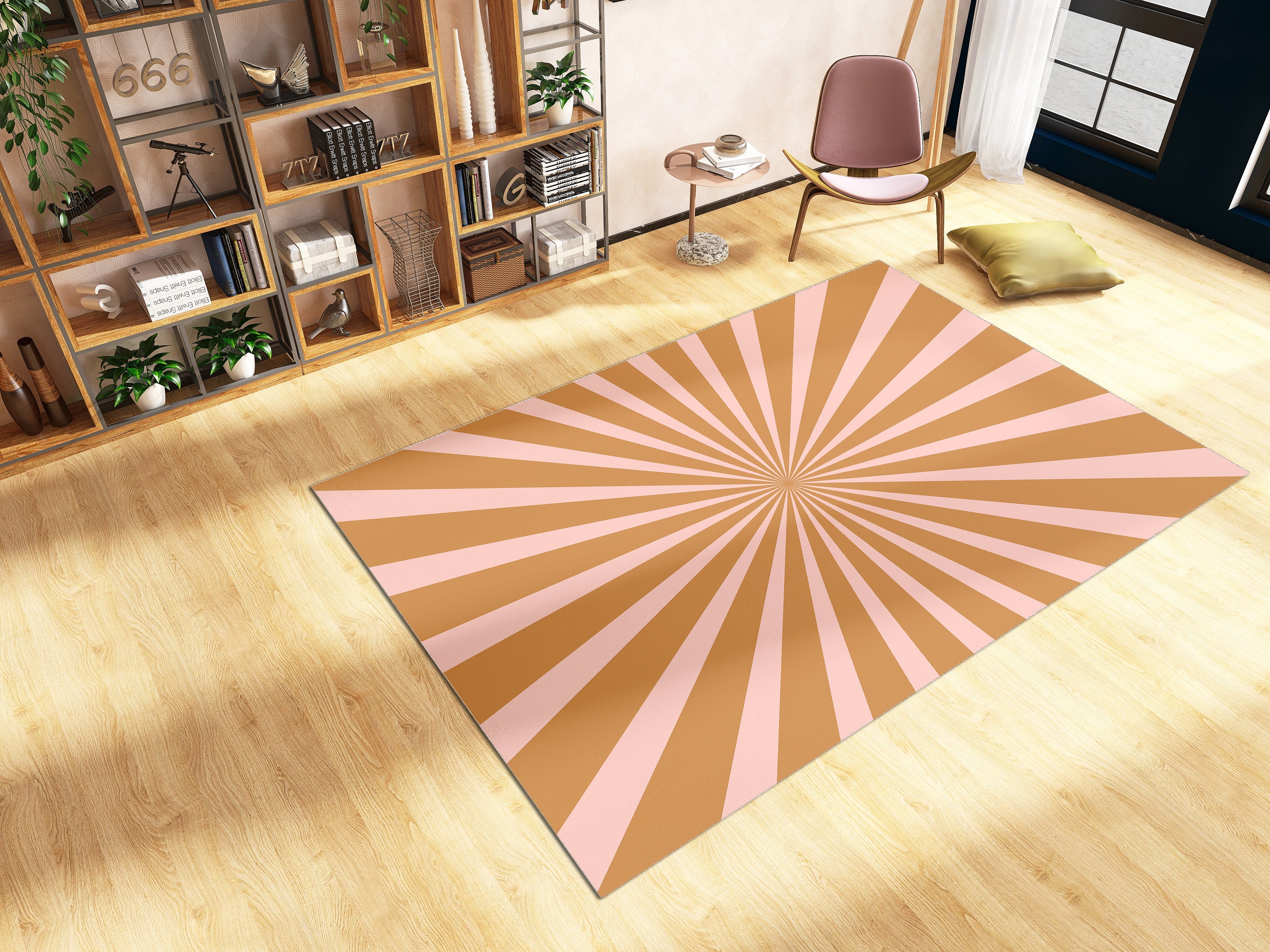 Wavy Rug with Personalized Name or Message for Soft Home Decor in Living Room or Bedroom - Image 4
