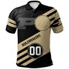 Wear Your Pride on Your Sleeve with the NCAA Purdue Boilermakers Black and Gold Polo Shirt with Your Own Name and Number