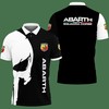 Wear a Classic Black 3D Printed Abarth Nct-Va Polo Shirt Ver 2 with Breathable Fabric