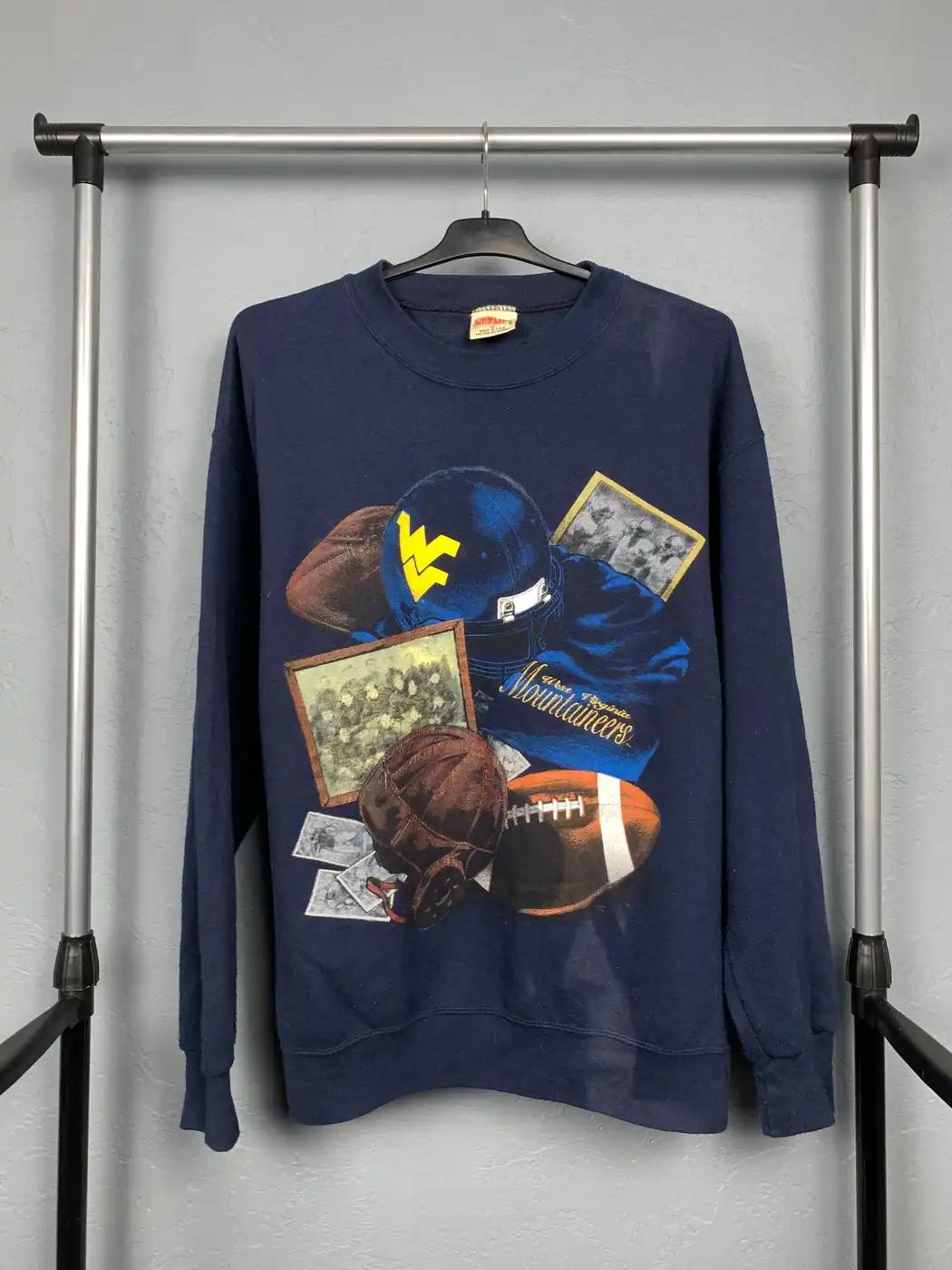 West Virginia Mountaineers American Sweatshirt American Football Sweatshirt Sports Gifts
