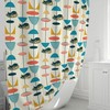 Whimsical Cool Kitty 50's Atomic Mid Century Modern Retro Shower Curtain for a Playful Look