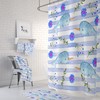Whimsical Narwhal Shower Curtain with Oceanic Bathroom Decor