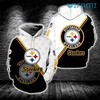 White Black Logo - Youth Steelers All Over Print Hoodie