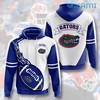 White Blue Logo Florida Gators Football Hoodie 3D