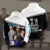 White Collar Custom All Over Print 3D Hoodie
