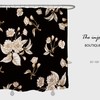 White Flowers Shower Curtain, Custom Sizes for Bathtub Decor - Luxury Shower Curtains