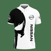 White Nissan Ttt-Va Polo Shirt Ver 1 with 3D Print: The Ultimate Athleisure Wear