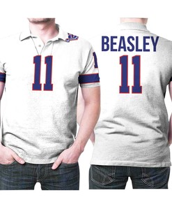White Vintage Polo Shirt with 3D T-Shirt Blender of Cole Beasley #11: A tribute to a Bills legend.