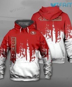 White and Red Niners Hoodie 3D 3D All Over Print 3D San Francisco 49ers Gift