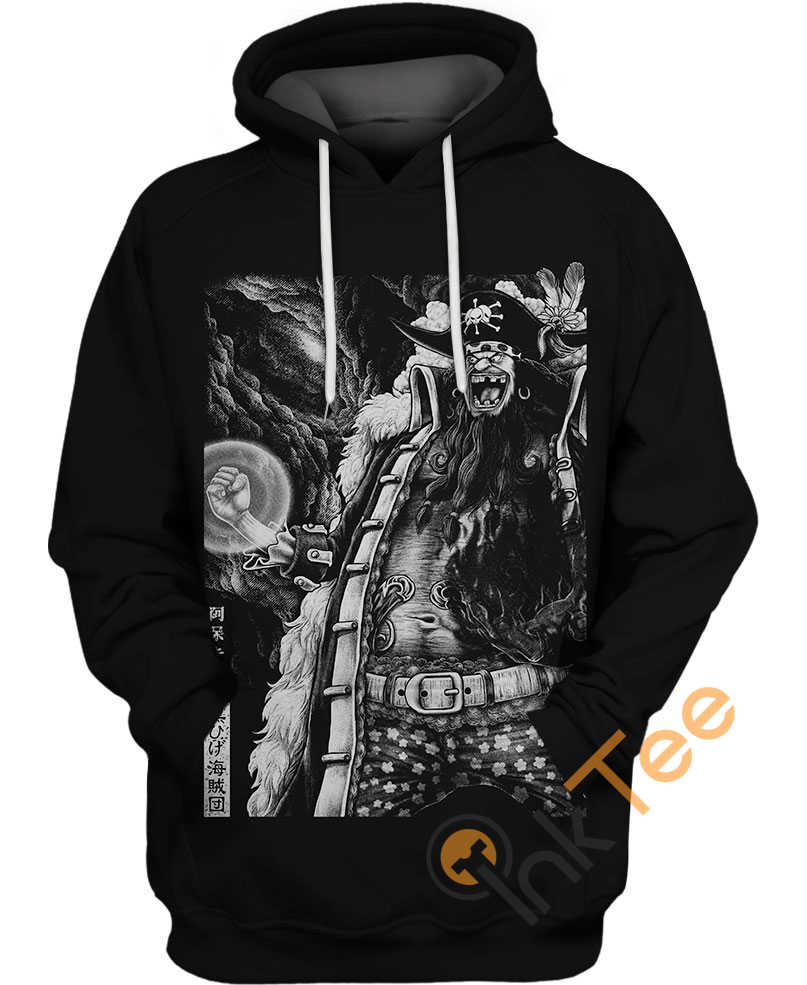 Whitebeard Pirates Kurohige New Form All Over Print 3D Hoodie