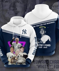 "Whitey Ford" New York Yankees 3D Hoodie - All Over Print Design