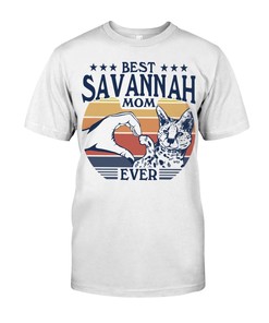 Wild Savannah Cat T-Shirt For Women - Show Your Fierce Side With This Beautiful Feline