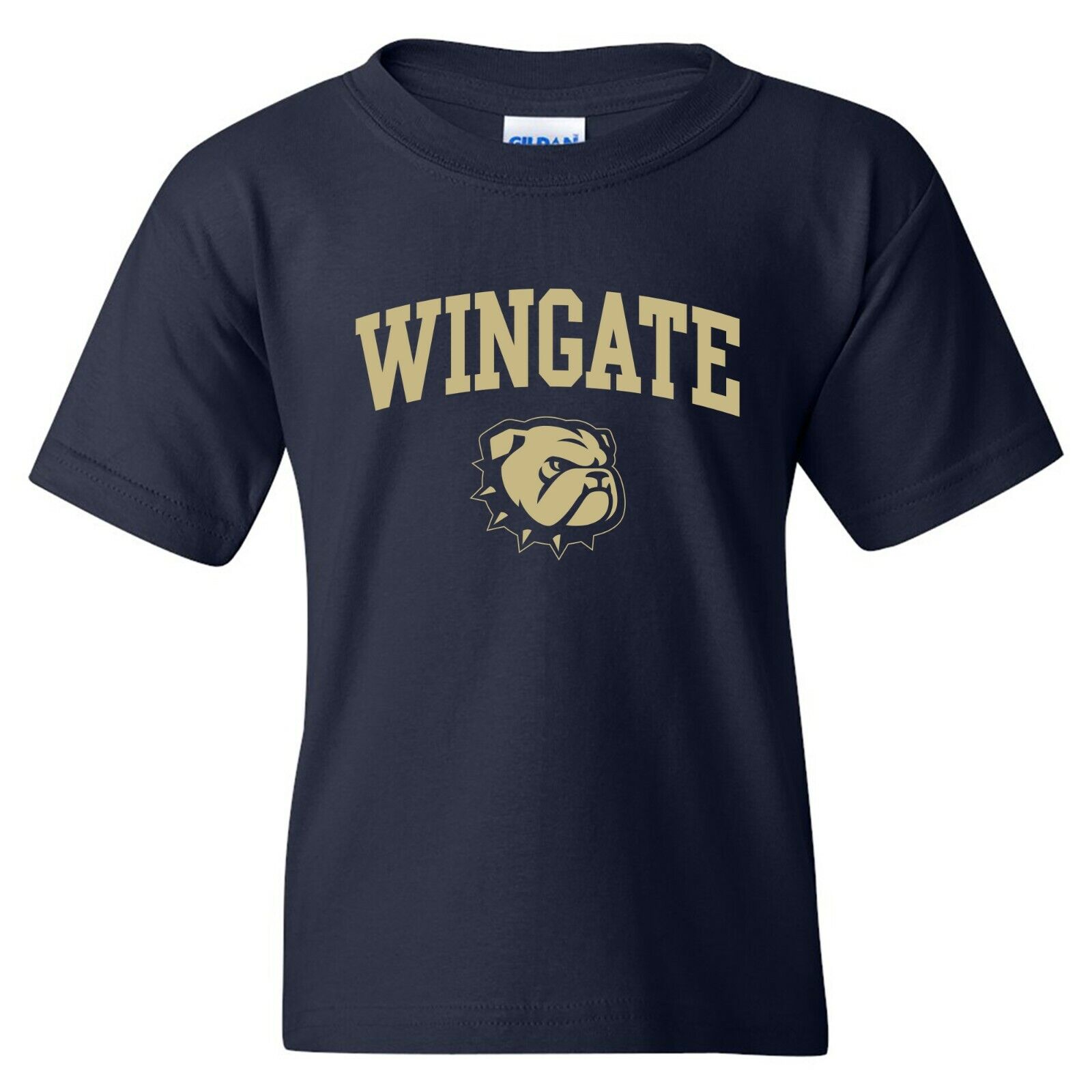 Wingate University Bulldogs Primary Logo College Team Youth Shirt Sweatshirt Pullover Hoodie Reprinted Gifts For Fans