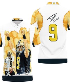 Winner Flame Polo Shirt for Drew Brees Fans with Breathable fabric