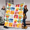 Winnie The Pooh Disney Blanket, Personalized Fleece Blanket, Pooh Bear Christmas Gift for Kids