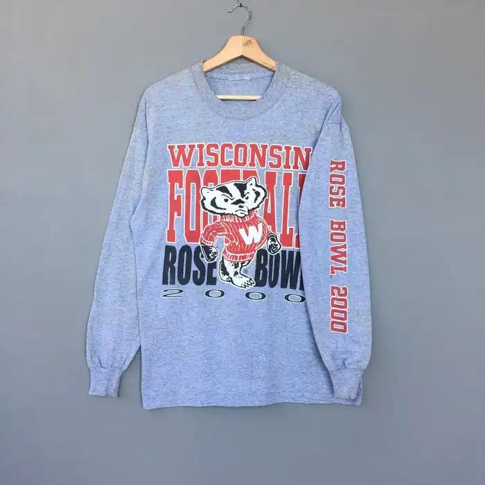 Wisconsin Badger Football Rose Bowl Sweatshirt, Wisconsin Travel Gift, University Student Gift