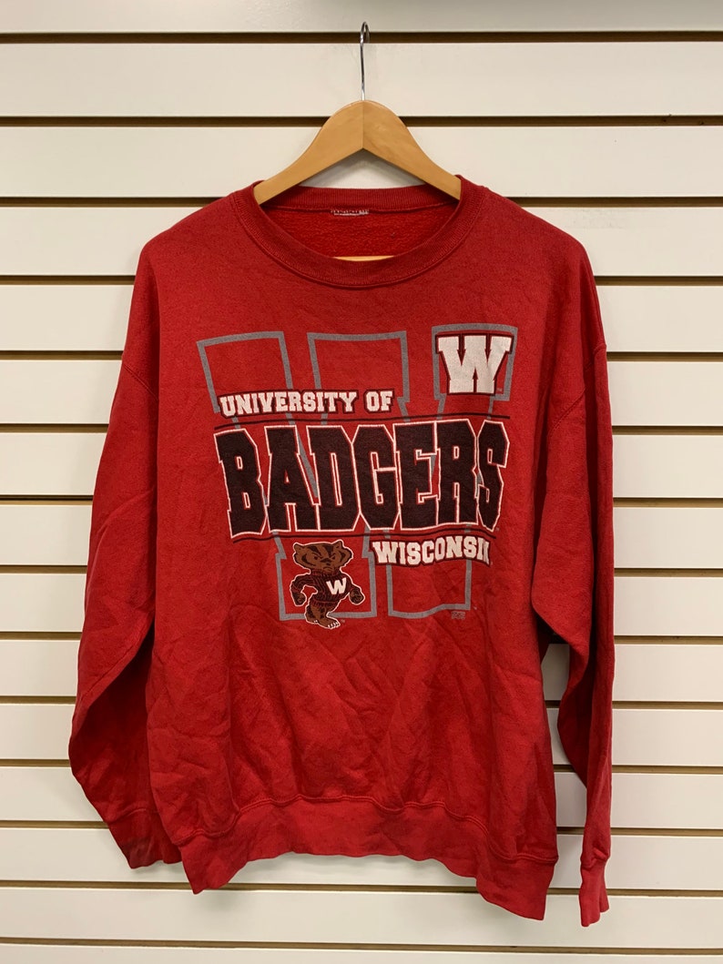 Wisconsin Badger State Pullover Sweatshirt - University Football Fan Apparel