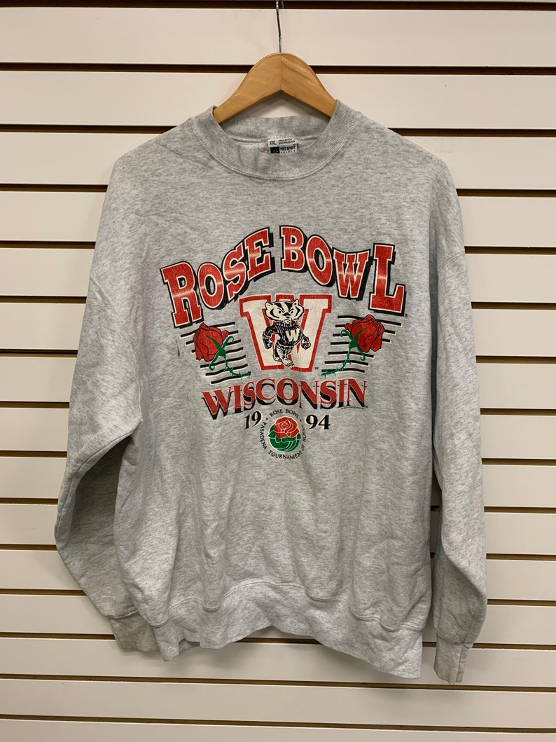 Wisconsin Badger State Pullover Sweatshirt for Football Fans - Vintage Design