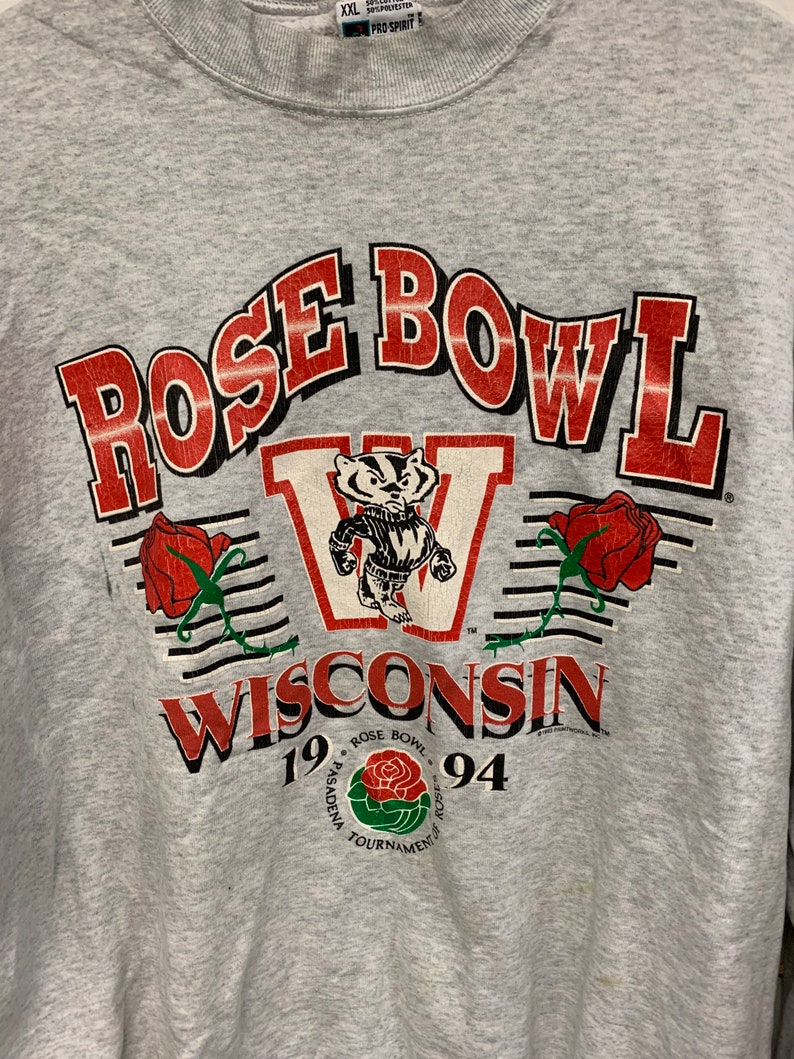 Wisconsin Badger State Pullover Sweatshirt for Football Fans - Vintage Design - Image 2